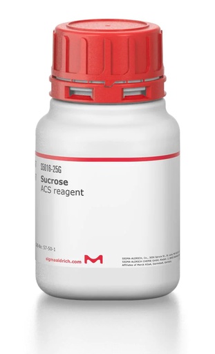 [S5016-25G] Sigma-Aldrich Sucrose ACS reagent Synonym: ?-D-Glc-(1?2)-?-D-Fru, ?-DGlucopyranosyl ?-D-fructofuranoside, ?-D-Fructofuranosyl-?-Dglucopyranoside, D(+)-Saccharose,
