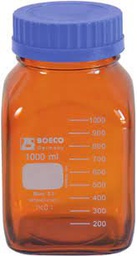 [BOE-5080245] FRASCO BOECO 100 ML GRADUADO CON TAPA ROSCA AZUL Y ANILLO DE PP AUTOCLAVABLE HASTA 140°C