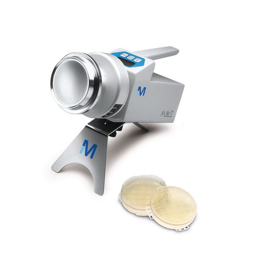 [ATAS05060-AT] SISTEMA PARA MUESTREO MICROBIOLOGICO DE AIRE MILLIPORE, TIPO M Air T, CUMPLE CON LAS ESPECIFICACIONES DE LA USP Y PA EP PARA MUESTREOS DE AIRE. LIVIANO (1.9 KG). INCLUYE MALETIN PORTATIL, BATERIA RECARGABLE, REJILLA ADICIONAL MICROPERFORADA Y TRIPODE