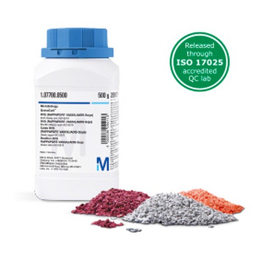 [1052670500] MERCK AGAR MYP (MANITOL-YEMA DE HUEVO-POLIMIXINA), BASE, SEGÚN ISO 7932, ISO 21871 Y FDA-BAM, GRANUCULT® - 500G