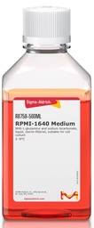 [R8758-500ML] RPMI-1640 Medio con L-glutamina y bicarbonato de sodio, líquido, esterilizado por filtración, apto para cultivo celular