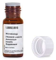 [1000920010] SUPLEMENTO DE AMONIO Y HIERRO ( III) PARA LISTERIA SEGÚN FRASER.10 X 1 VIAL. MARCA MERCK