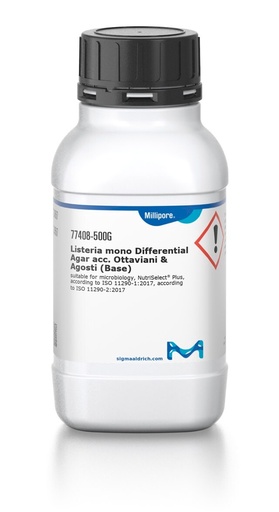 [77408-500G] AGAR LISTERIA MONO DIFERENCIAL ACC. OTTAVIANI Y AGOSTI ALOA (BASE)