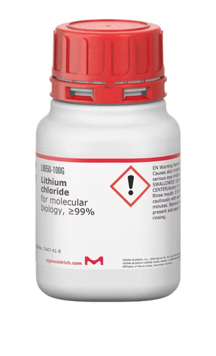 [L9650-100G] CLORURO DE LITIO PARA BIOLOGIA MOLECULAR ≥99% PRESENTACION 100gr