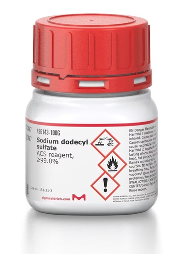 [436143-100G] DODECILSULFATOSÓDICO ACS REAGENT, ≥99.0%