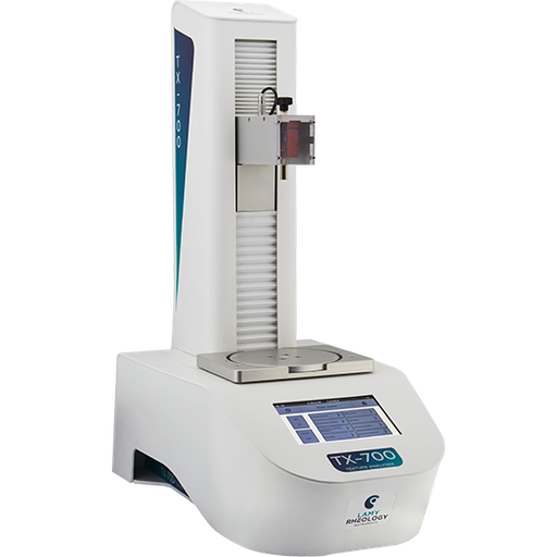 [N151250] TX-700 - ANALIZADOR DE TEXTURA 500 N - PARA ENSAYOS DE COMPRESION, PUNCION Y TRACCION. - SENSOR DE FUERZA INTERCAMBIABLE. - GRAN PANTALLA TACTIL DE 7'' PARA VISUALIZACION DE CURVAS.MEMORIA INTERNA PARA RESULTADOS Y METODO. CONSULTE EL FOLLETO PARA OBTENER MAS INFORMACION TECNICA. INCLUYE: - PLACA GIRATORIA REGULABLE. SONDA DE TEMPERATURA PT100. SENSOR DE FUERZA 250N (25KG)