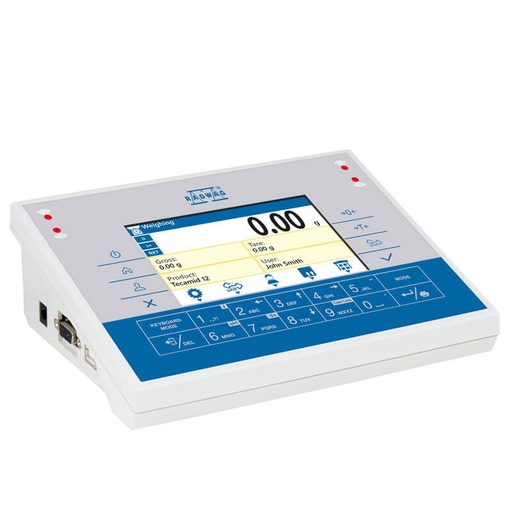 [WX-008-0141] Terminal de pesaje PUE C32, La carcasa y la pantalla, La carcasa está hecha de plástico ABS resistente. El terminal está equipado con una pantalla en color de 5 'que garantiza una lectura perfecta y un teclado de membrana de 22 teclas con teclas de función programables. El terminal ofrece un menú personalizado, con este todas sus necesidades personales se pueden cumplir lo que hace que la operación aún más intuitiva y sencilla.